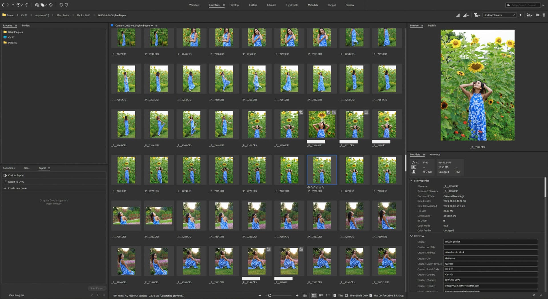 Bridge Camera Raw et Lightroom Blog photographie